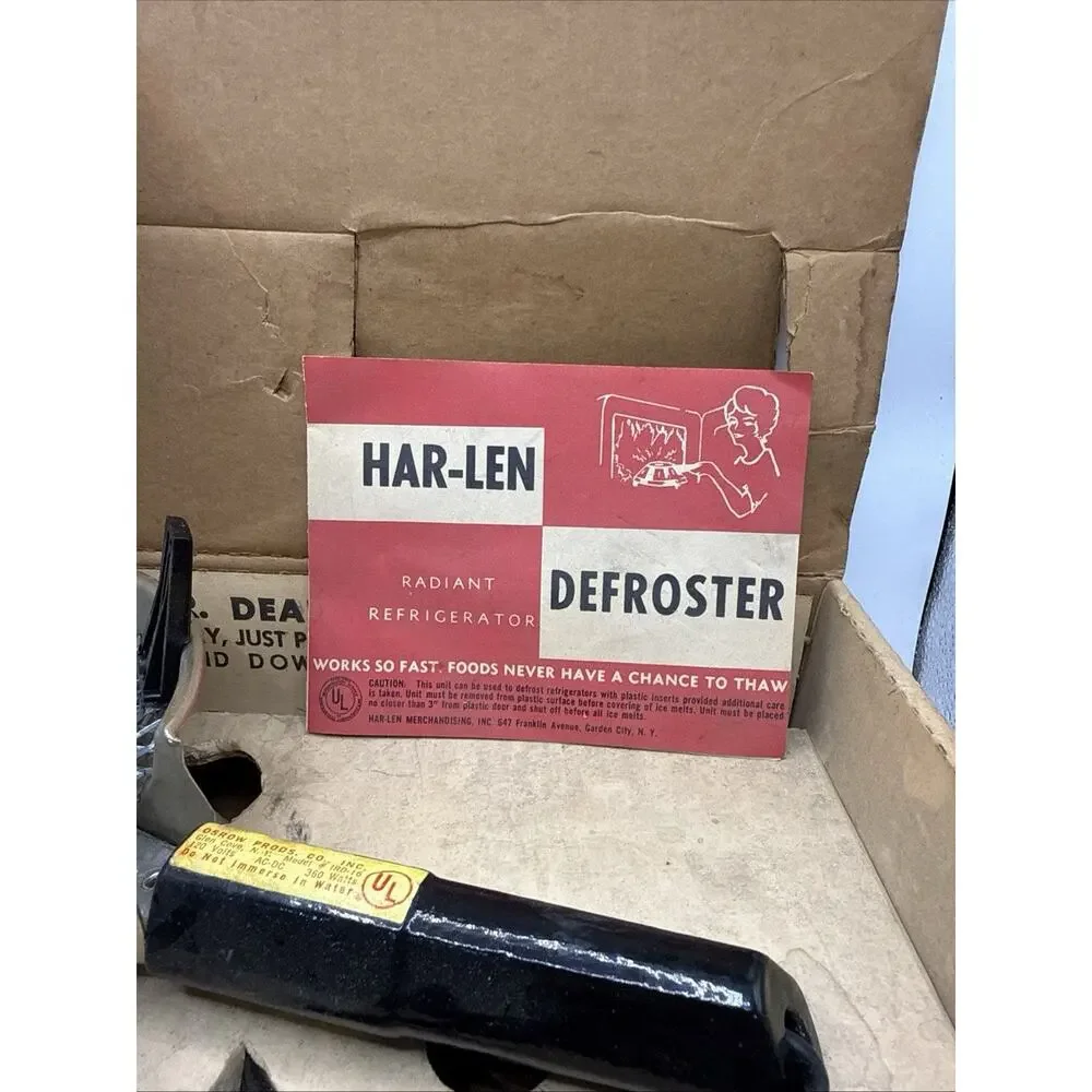 Vintage Harlen Radiant Refridgerator Defroster *